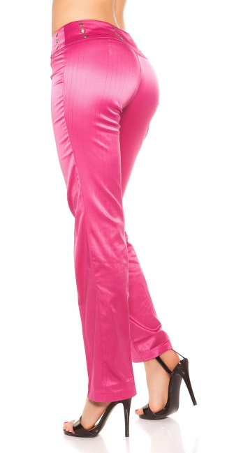 Hose with sequins and glitter Fuchsia